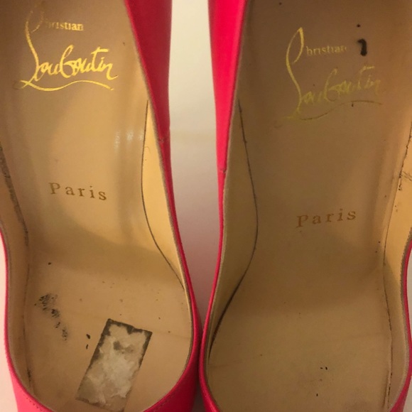 Hot pink worn once Christian louboutins - Picture 5 of 8